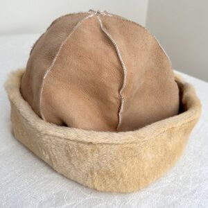 suede fur-lined hat from Argentina